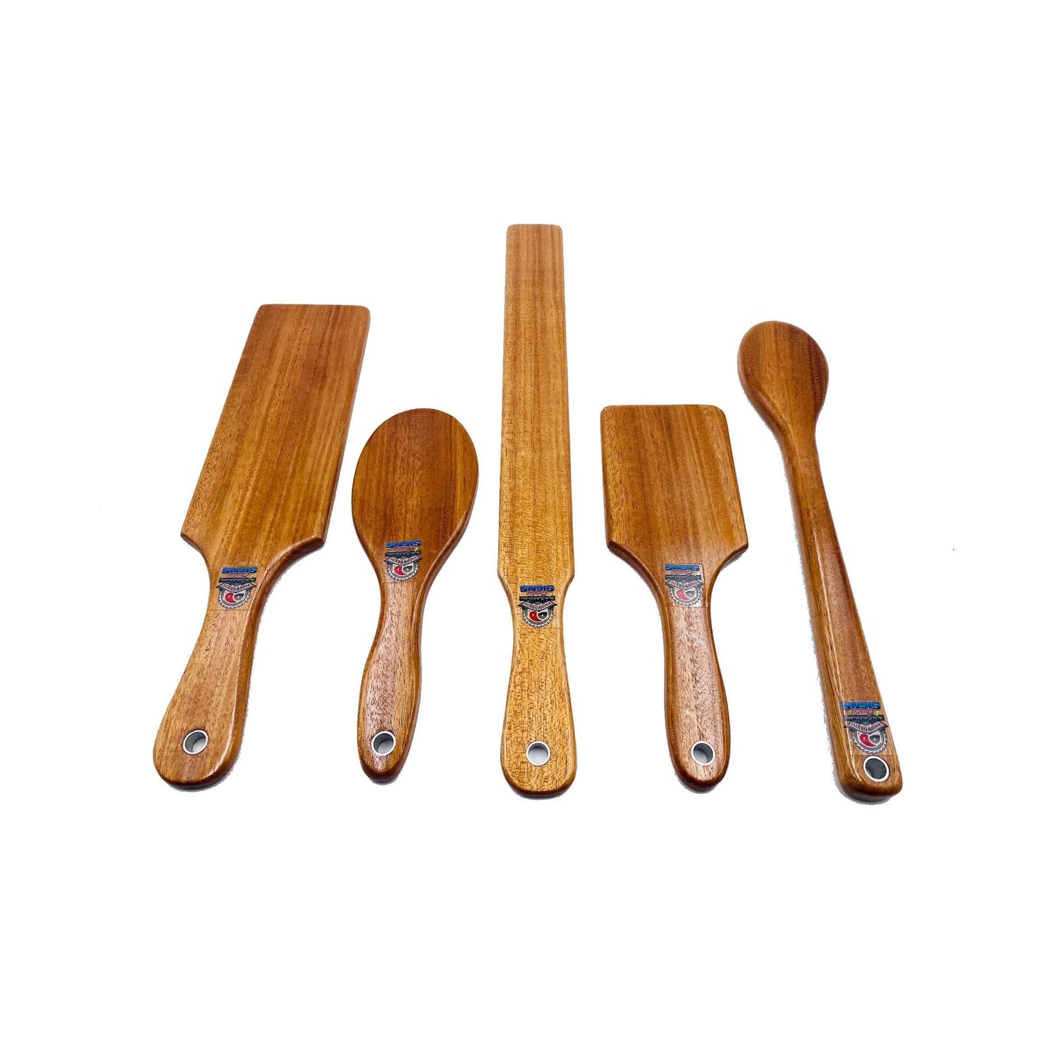 Master Control's Woodshop & Toys - Hardwood Spanking Paddles made from oak, purpleheart, rosewood, maple, hickory, and many more wood types