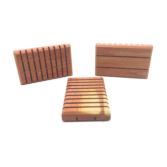 Portable Kneeling Pad Set (2) | 100% Natural Wood, No Stains Or Chemicals | Handmade Portable Cedar Rope Pads