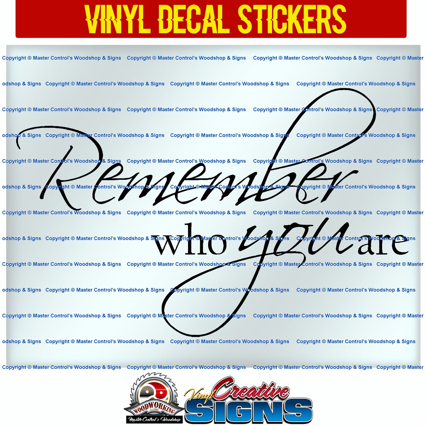 Vinyl Decal Stickers from an Image or Text to be added to your product